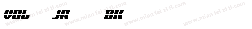 VDLロゴ JrブラックBK字体转换